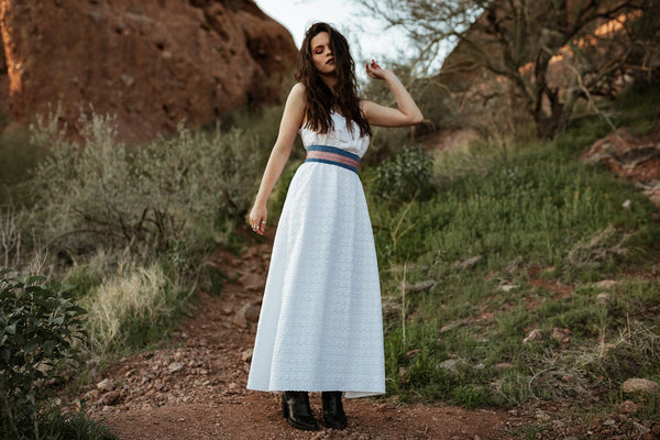 white eyelet maxi dress Eyelet Cotton White Maxi dress