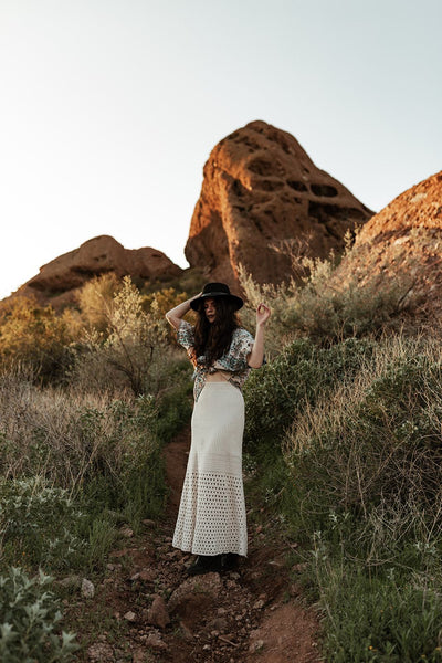 Eyelet Cotton White Maxi dress