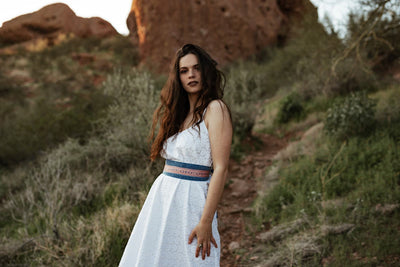 Eyelet Cotton White Maxi dress