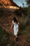 Eyelet Cotton White Maxi dress