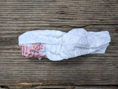 Upcycled Eco-Friendly Embroidered Turban Headband