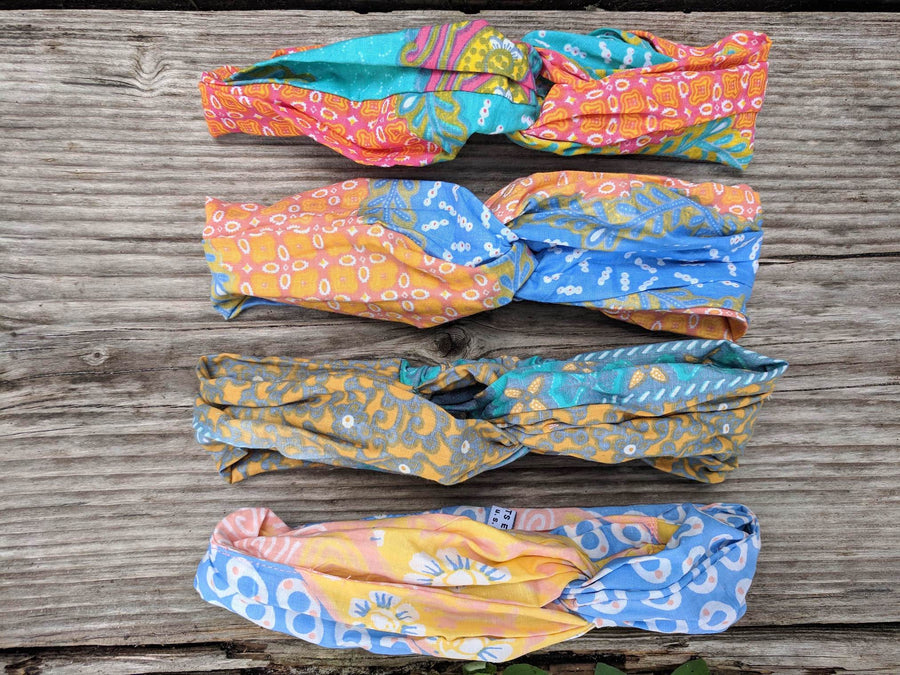Upcycled Eco-Friendly Pastel Turban Headbands