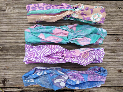 Upcycled Eco-Friendly Cotton Turban Yoga headbands