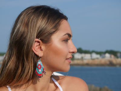 Native American handbeaded earrings