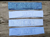 Upcycled Eco-Conscious Dress Shirt Women's Headbands Light Blue