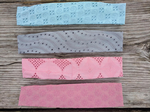 Upcycled Eco-Friendly Eyelet Headbands