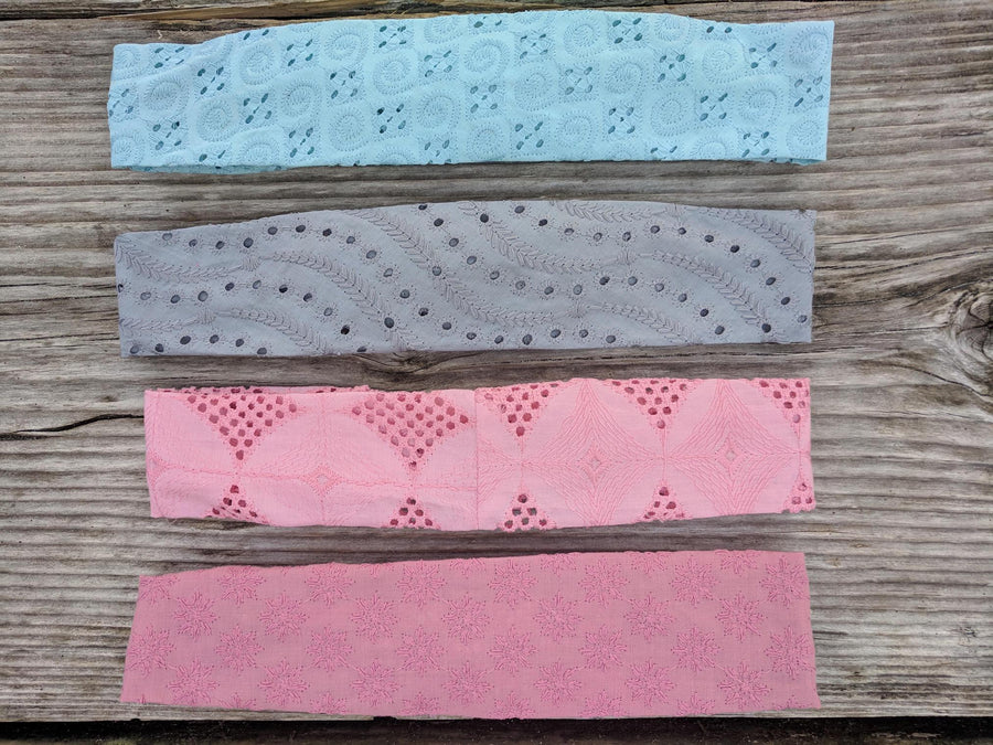 Upcycled Eco-Friendly Eyelet Headbands