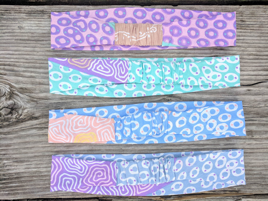 Upcycled Eco-Friendly Pastel Headbands