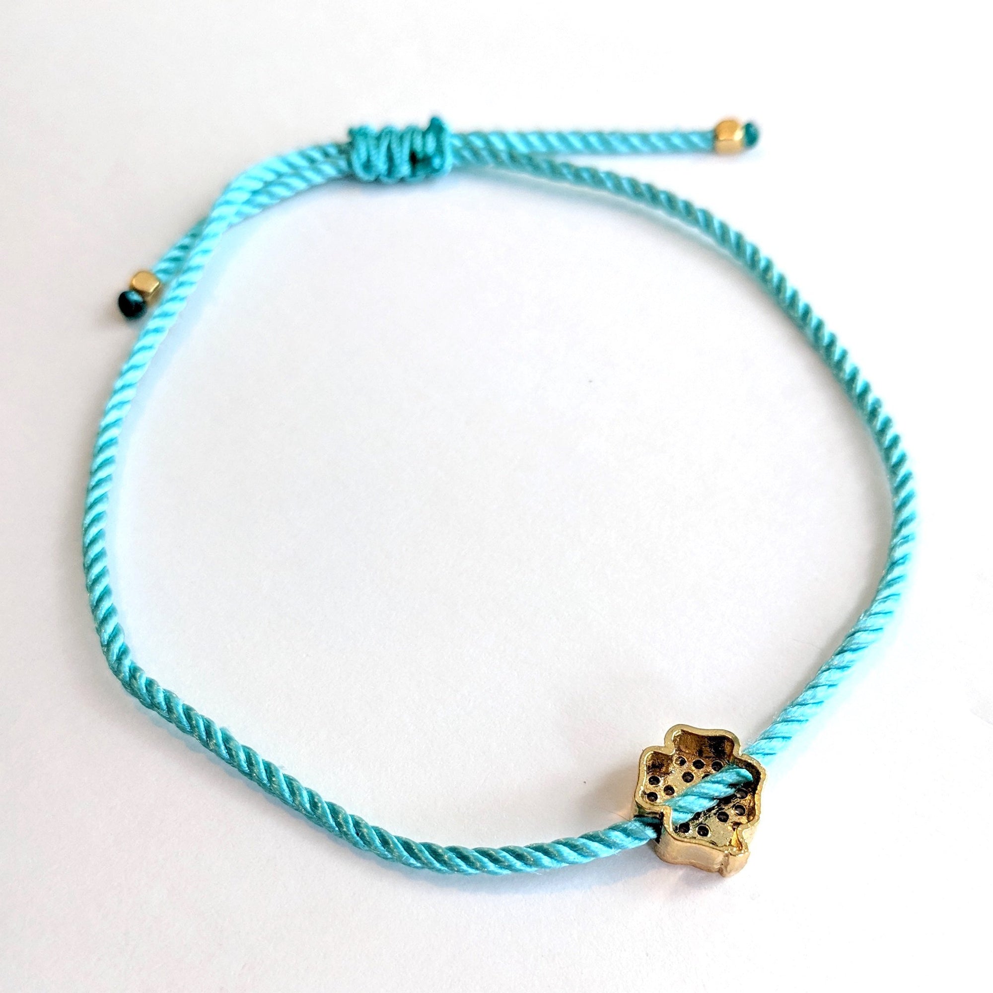 24k Gold Vermeil Clover Charm Bracelet