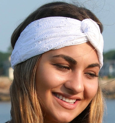 All Points East Apparel Upcycled Embroidered Turban Headbands