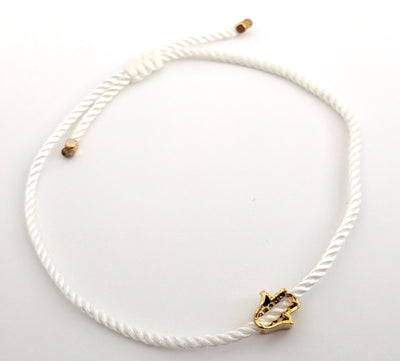 24k Gold Vermeil Hamsa Charm Bracelet