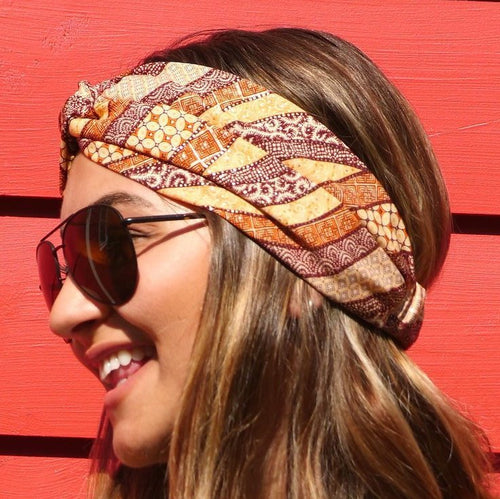 All Points East Apparel Upcycled Eco-Friendly Ethnic Turban Headbands
